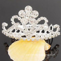 wedding hair accessories silver plated crystal tiara barrette